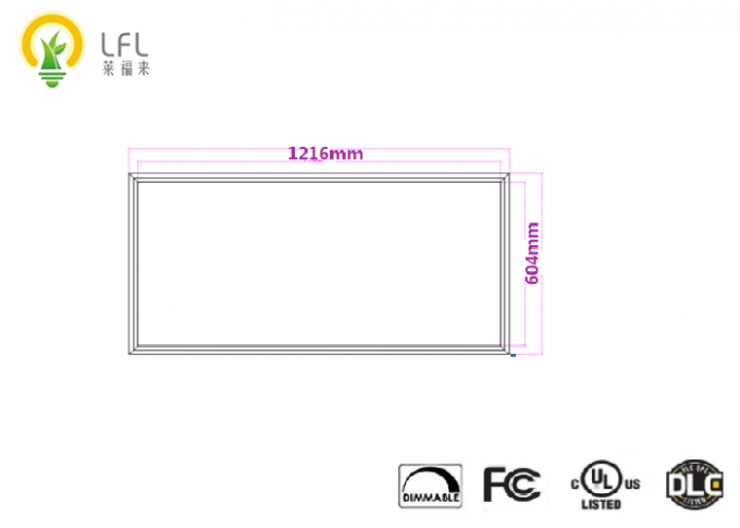 2*4 voeten ultra Slanke LEIDEN Comité Licht, LEIDEN van 100lm/W 604*1216mm Oppervlaktecomité Licht